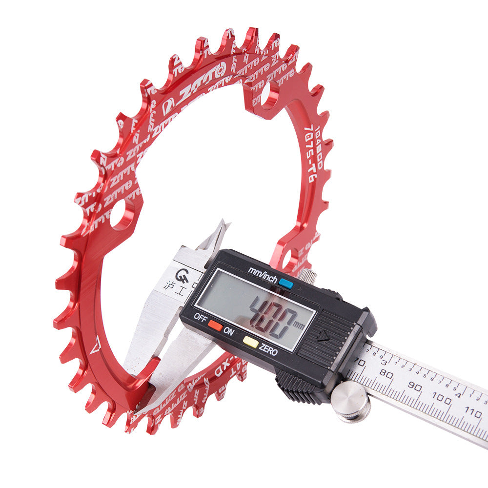 ZTTO 104BCD Positive Negative Teeth Bike Single Chainring Aluminum Alloy Crankset Single Speed Disc ZTTO 104BCD Positive Negative Teeth Bike Single Chainring Aluminum Alloy Crankset Single Speed Disc